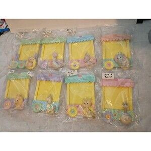 8 Vtg Precious Moments Age NB & 2-8 yrs Magnetic Picture Frames NEW IN PACKAGES